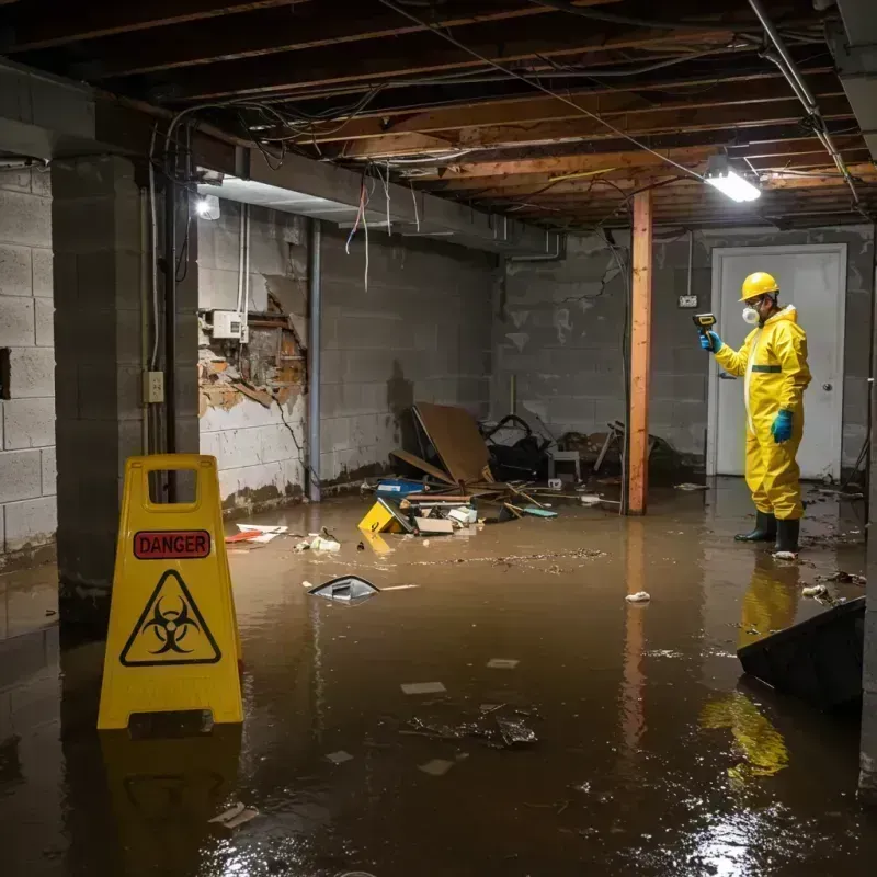 Flooded Basement Electrical Hazard in Dallas, PA Property